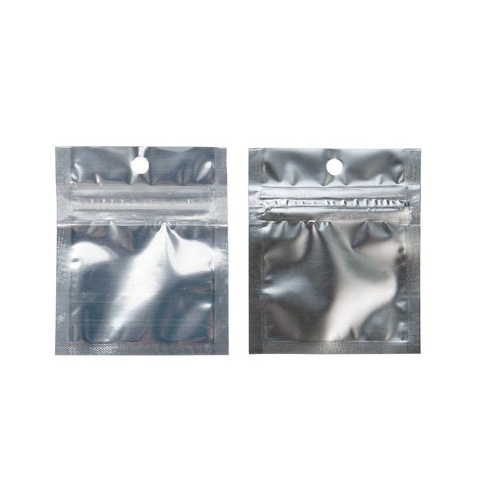 Salt City Connection Silver Backed Metallized Hanging Zipper Barrier Bags (2