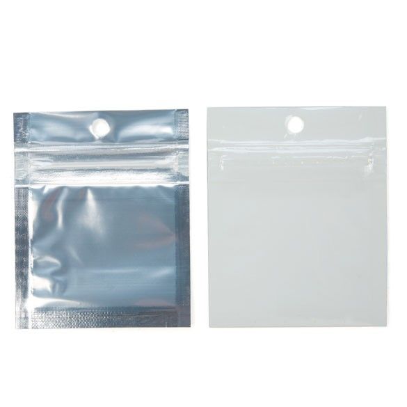 Load image into Gallery viewer, Salt City Connection White Backed Metallized Hanging Zipper Barrier Bags (2 x 2)
