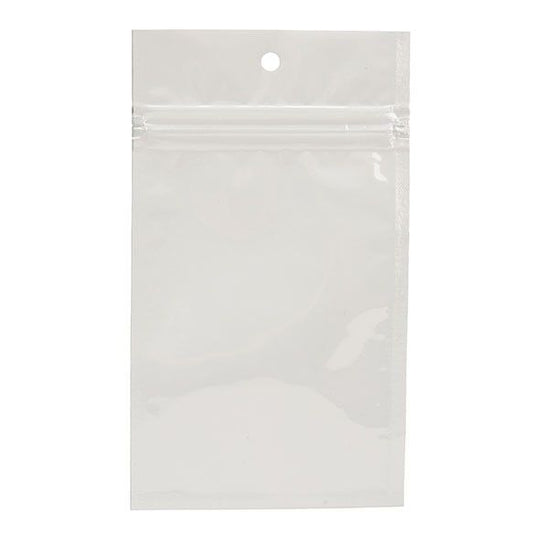 Salt City Connection  White Metallized Hanging Zipper Barrier Bags (3