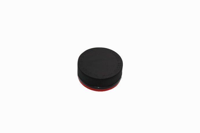 Salt City Connection 53/CRTE Black Red Band - Child Resistant and Tamper Evident Ribbed PE Lined Closure
