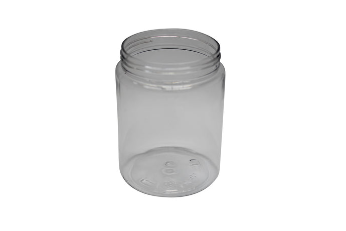 Salt City Connection Clear 10 oz - 66mm Straight Sided Child Resistant PET Jar