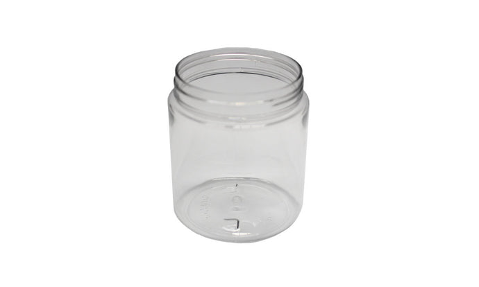 Salt City Connection Clear 8 oz - 66mm Straight Sided Child Resistant PET Jar