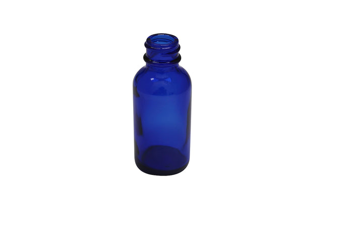 Salt City Connection Cobalt Blue 1oz - Boston Round Child Resistant and Tamper Evident Dropper Bottle